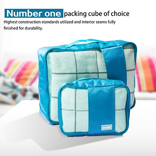 Yirtree 6pcs Waterproof Travel Storage Bags Clothes Packing Cube Luggage Organizer Pouch Travel Waterproof Clothing Sorting Bag Packing Cube Luggage