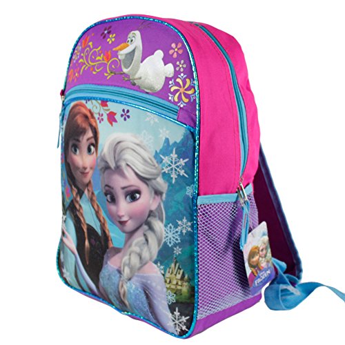 Disney Frozen Elsa & Anna Pink Girls Large Backpack/School Book Bag for Kids