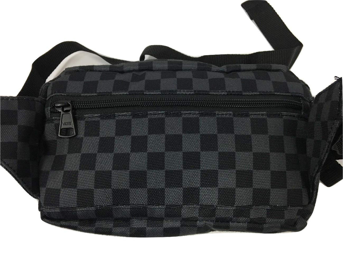 LV Black Checkered Fanny Pack