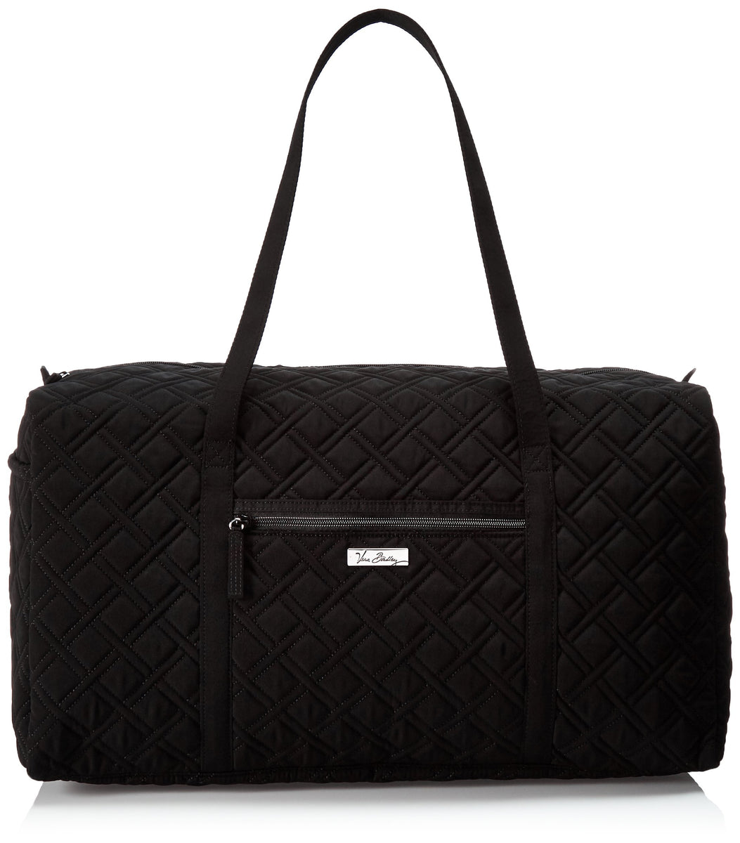 Vera Bradley Women's Microfiber Large Travel Duffel Bag Classic Black 