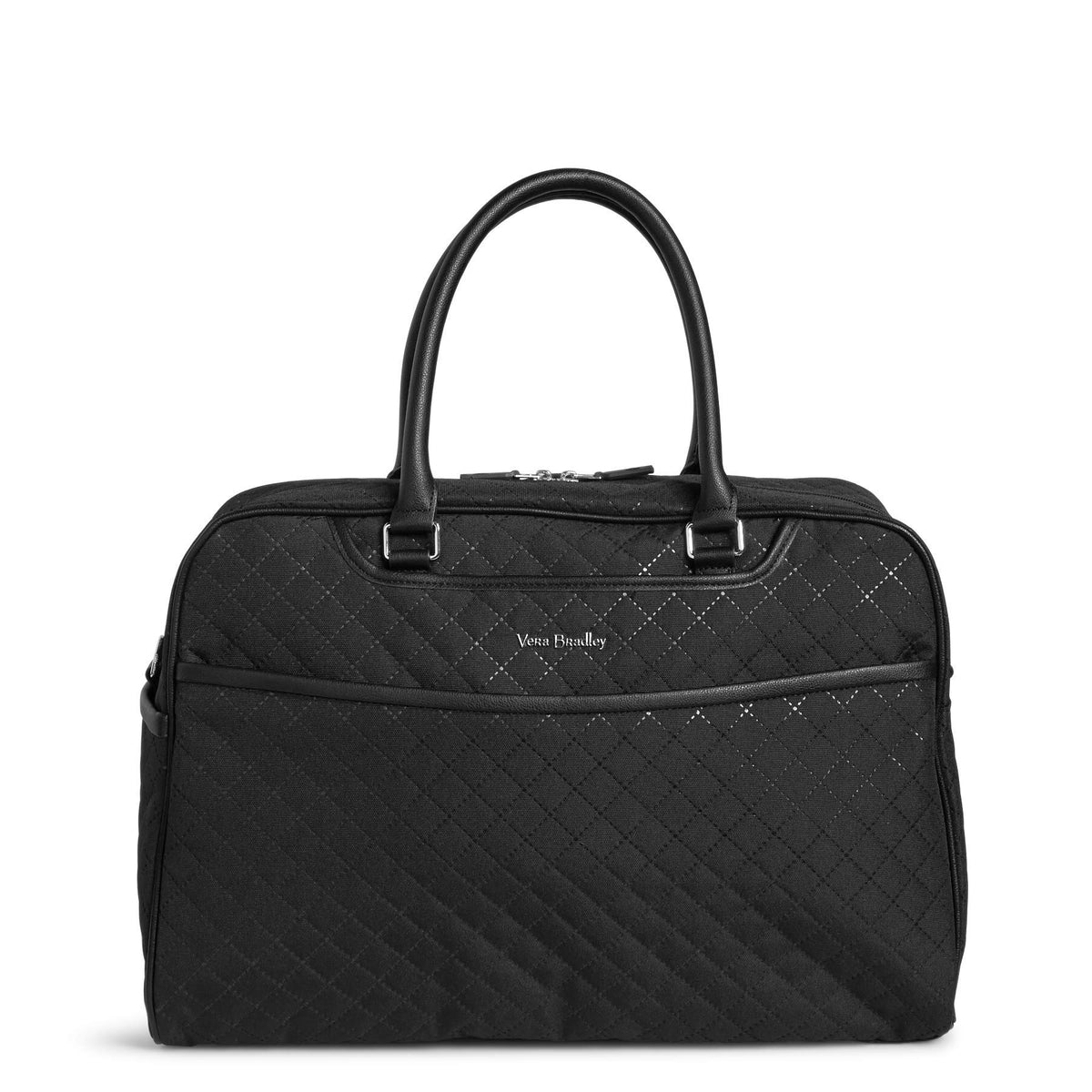 Vera Bradley Women's Microfiber Large Travel Duffel Bag Classic Black 