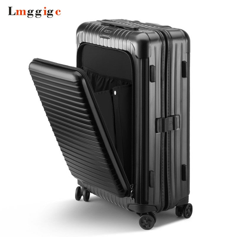 StorageBud 20 inch Hardside Carry-On Expandable Luggage, Front