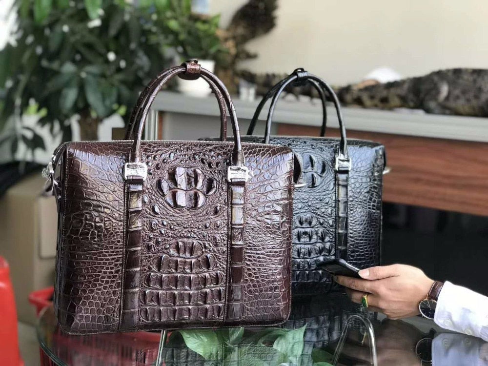  100% Genuine Crocodile Leather Women Handbag Real