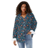 Womens Long Sleeve Button Down Shirt