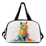 Cat Print  Travel Luggage Bag