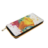 Cat Print  PU Leather Zipper Wallet