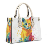 Cat Print  Luxury Women PU Handbag