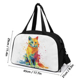 Cat Print  Travel Luggage Bag