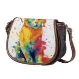 Cat Print  Saddle Bag