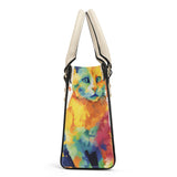 Cat Print  Luxury Women PU Handbag