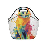 Cat Print  New Neoprene Lunch Bag