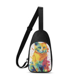 Cat Print  Chest Bag