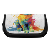 Cat Print  Double Layer Pencil Cases