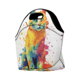 Cat Print  New Neoprene Lunch Bag