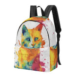 Cat Print  New Canvas Backpack