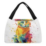 Cat Print  Portable Tote Lunch Bag