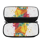 Cat Print  PU Leather Pencil Case