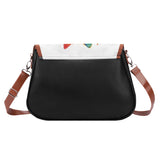 Cat Print  Classic Leather Shoulder bag