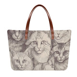 Cat Print  Womens Comfort Tote Bag