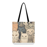 Cat Print  All-Over Print Cloth Tote Bag