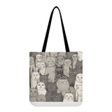 Cat Print  All-Over Print Cloth Tote Bag