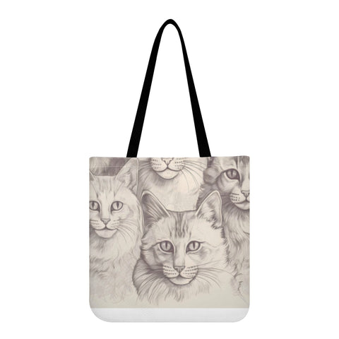 Cat Print  All-Over Print Cloth Tote Bag