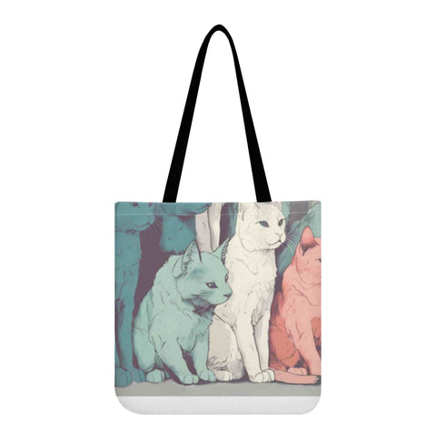 Cat Print  All-Over Print Cloth Tote Bag