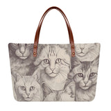 Cat Print  Womens Comfort Tote Bag