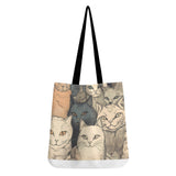 Cat Print  All-Over Print Cloth Tote Bag