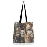 Cat Print  All-Over Print Cloth Tote Bag