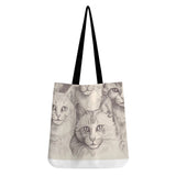 Cat Print  All-Over Print Cloth Tote Bag