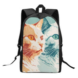 Cat Print  Kids Casual School Backpack