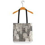 Cat Print  All-Over Print Cloth Tote Bag