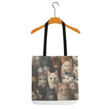 Cat Print  All-Over Print Cloth Tote Bag