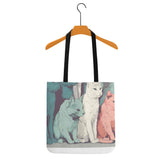 Cat Print  All-Over Print Cloth Tote Bag