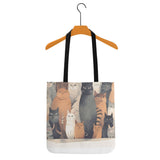 Cat Print  All-Over Print Cloth Tote Bag