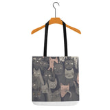 Cat Print  All-Over Print Cloth Tote Bag