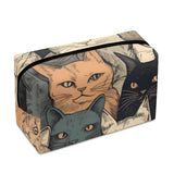 Cat Print  PU Cosmetic Bag