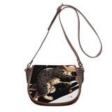 Cat Print  Saddle Bag