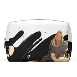 Cat Print  PU Cosmetic Bag