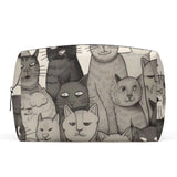 Cat Print  PU Cosmetic Bag