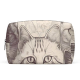 Cat Print  PU Cosmetic Bag