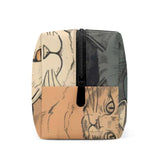 Cat Print  PU Cosmetic Bag