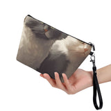 Cat Print  Zipper Sling Make Up Bag