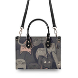 Cat Print  New Version-Luxury Women PU Leather Handbag