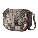 Cat Print  Saddle Bag