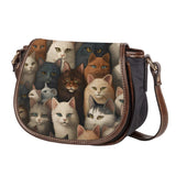 Cat Print  Saddle Bag