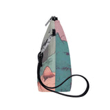 Cat Print  Zipper Sling Make Up Bag