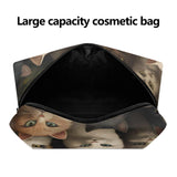 Cat Print  PU Cosmetic Bag