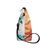 Cat Print  Zipper Sling Make Up Bag